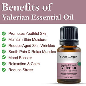 Aceite Esencial de Valeriana Officinalis de Marca Privada OEM, Extracto Natural de Raíz Destilado al Vapor, Grado de Aromaterapia, Certificado ISO 9001 - Product Image 4