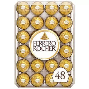 Colección Ferrero Rocher de Bombones Finos de Chocolate con Leche y Avellanas, 48 Unidades, Surtido de Dulces de Coco y Chocolates - Product Image 1