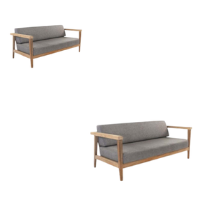 Muebles de exterior, salón de jardín de lujo, muebles de Patio macizos, Sección de sofá de madera de teca, conversación al aire libre - Product Image 3