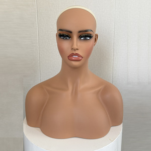 Tête de mannequin pour l'affichage, tête de mannequin demi-corps pour le cosplay, tête artificielle pour l'affichage de boucles d'oreilles et de colliers - Product Image 1