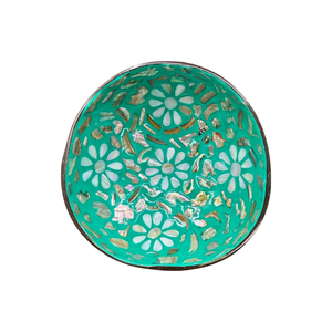 Nouveau design bol de noix de coco naturel vietnamien fait à la main avec coquille incrustée de coquillage écologique de haute qualité - Product Image 4