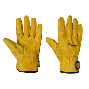 Gants en cuir de travail, gants tactiques de course à moto, gants en cuir d'hiver pour hommes, gants de moto, gants chauds pour les mains - Product Image 1