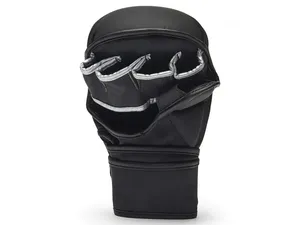 Guantes de MMA Profesionales Hechos a Medida, Nuevos Guantes de PU Que Absorben la Humedad con Cierre de Gancho y Bucle, Conjunto de Sparring para Boxeo y Artes Marciales - Product Image 4