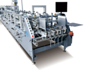 Machine plieuse-colleuse automatique électrique JY-650/850/1100 pour boîtes en carton, avec moteur de pulvérisation de colle, pour l'emballage de boîtes pré-pliées destinées aux industries alimentaire et chimique