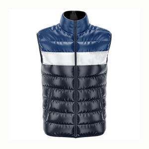 Gilets pour hommes 2026 avec logo personnalisé, imperméables, brillants, matelassés, sans manches, d'hiver, en duvet, vêtements d'extérieur brillants, gilet matelassé - Product Image 6