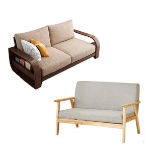 Ensemble de canapés de haute qualité de luxe classiques de style italien en brun clair - Product Image 3