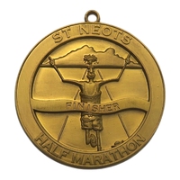 Médaille en métal en alliage de zinc bronze or antique personnalisé