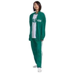 Squid Game Player 456 disfraz de chándal verde tallas para adultos conjunto de Cosplay de Halloween chaqueta camisa pantalones inspirados en programa de televisión - Product Image 3