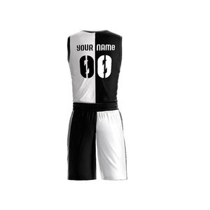 Ensembles de maillots de basket-ball respirants double face Plus Size Style différent Uniforme de basket-ball fabriqué au Pakistan - Product Image 3