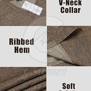 Suéter sin mangas de punto transpirable de manga larga para hombre, ropa de invierno gruesa y dulce a la moda, suéter sin mangas de punto - Product Image 4