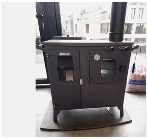 Poêle hybride à granulés et à bois de 12 kW avec four, cuisinière autonome + LIVRAISON GRATUITE - Product Image 2