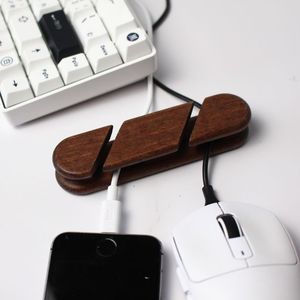 Organisateur de câbles de bureau en bois moderne et écologique, qualité supérieure, finition lisse, prix d'usine bas - Product Image 1