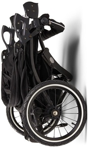 Poussette double pour bébés, confortable, avec siège inclinable, freinage agréable, pliage facile, cadre robuste, idéale pour les sports de plein air et les parents. - Product Image 3