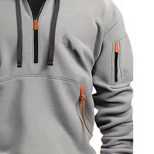 เสื้อมีฮู้ดของผู้ชายดีไซน์ดีที่สุดน้ำหนักเบามีซิปพิมพ์ลายนูน3D ขนาด XS สำหรับฤดูหนาว - Product Image 6