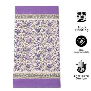 Luxury Jaipuri Handmade Block Floral Printed Waffle Cotton Fabric <b>Hand</b> <b>Towel</b> B2B Wholesale Home Office Hotel Use <b>for</b> Adult - Product Image 2