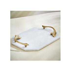 Plateau en marbre de forme rectangulaire, réutilisable, pour la décoration de la maison et des hôtels, vente en gros, directement de l'usine - Product Image 1