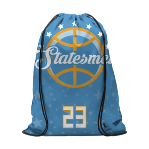 Wholesale Unisex Custom Logo Gym Sport <b>Bag</b> Fashionable <b>Waterproof</b> Nylon Outdoor <b>Drawstring</b> Backpack Zipper Anti-Theft Feature - Product Image 5