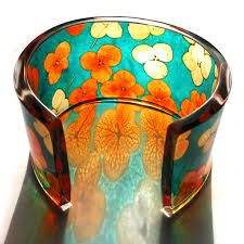 Pulsera Multicolor exagerada y deslumbrante para mujer, brazalete de estilo clásico, ancho, Irregular, cuadrado, acrílico, Diamante principal - Product Image 6