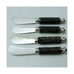 ชุดชีสด้ามจับฮอร์นจากธรรมชาติทำจากสเตนเลสสตีลเนยใบมีดสเตนเลสปลอดภัยสำหรับใช้ในโรงแรมสไตล์ยุโรป - Product Image 5