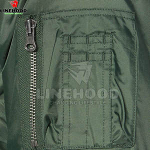 Chaqueta de bombardero de invierno para hombre de alta calidad con cuello levantado MOQ bajo al por mayor - Product Image 5
