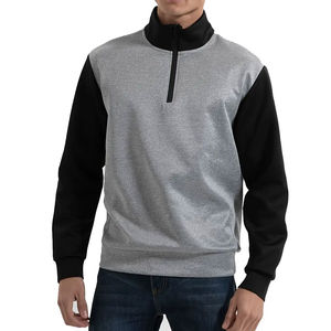 Sudaderas personalizadas de talla grande para hombre, precio al por mayor para hombre, sudaderas de mezcla de algodón básicas de Color sólido para hombre, sudaderas con capucha a la venta - Product Image 3
