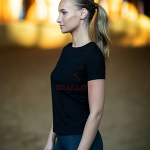 Ligero que absorbe la humedad Trending ecuestre Top transpirable elegante tela elástica camisa de equitación atlética tops de mujer - Product Image 2