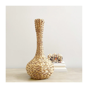 Florero de jacinto de agua sostenible, jarrón ecológico hecho a mano al mejor precio para decoración moderna del hogar Vintage - Product Image 1