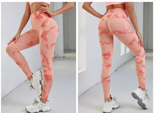 En gros Femmes Jacquard Yoga Pantalon En Nid D'abeille Haute-taille Sans Soudure Scrunch Butt Leggings - Product Image 6