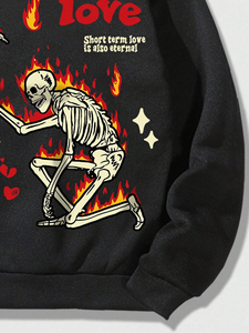 Pull Hommes Imprimé À Capuche Polaire Confortable Sweat Pour Hommes 100% Coton À Capuche Logo Personnalisé À Capuche - Product Image 5