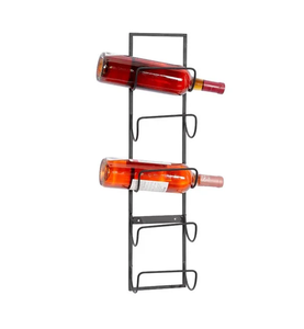 High Quality Metal Bottle Stand Rack Metal Wine <b>Storage</b> Wall Mounted Display Racks Tabletop Modern Design Handicrafts Top Sale - Product Image 2