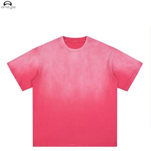 T-shirt décontracté pour homme en jersey uni 100% polyester Impression numérique Logo avant Teinture unie Écologique Respirant Manches courtes - Product Image 1