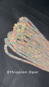 Cuentas de piedra de ópalo Welo etíope de fuego rojo de grado AAA de 5-6mm, gemas Mehrajudin certificadas de terceros de 15,5 pulgadas de largo liso - Product Image 5