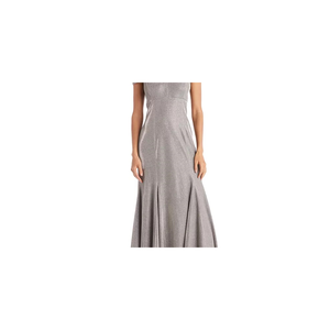 Abito da Cerimonia Grigio in Raso con Paillettes per Donna, Spalline Sottili con Cerniera e Vestibilità Lunga - Taglia 10 di R M Richards - Product Image 2