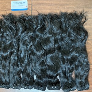 ผมแท้แบบไม่ผ่านกระบวนการ 100% ขายดี  แบบเป็นมัด  ต่อผมลอนธรรมชาติ ราคาส่ง - Product Image 4