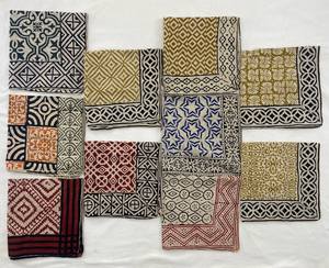 ผ้าพันคอผ้าฝ้ายพิมพ์ลายด้วยมือ ชุด 10 ผืน สำหรับพันหน้าและคอ - Product Image 2