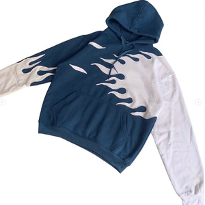 2025 nuevo estilo Flame Hoodie para hombres de alta calidad de moda pulóver sudaderas con capucha hombres al por mayor Streetwear Multicolor sudaderas con capucha Unisex OEM - Product Image 2