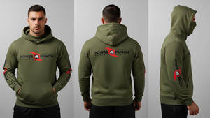 เสื้อฮู้ดซิปเต็มตัวผู้ชาย ผ้าฟลีซคอตตอนหนานุ่ม พิมพ์ลายตัวอักษร ทรงโอเวอร์ไซส์ ระบายอากาศได้ดี เหมาะสำหรับเล่นกีฬากลางแจ้งในฤดูหนาว แบบ 3 มิติ รับผลิตตามแบบ OEM - Product Image 5