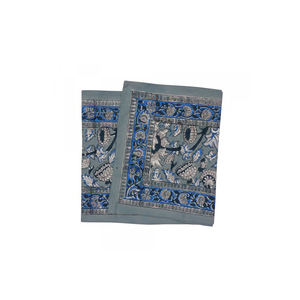 Camino de mesa de lino y algodón puro 100%, lo último en estilo, bloque de mano tradicional, estampado Floral, 33X120 CMS a la venta a bajo precio - Product Image 1