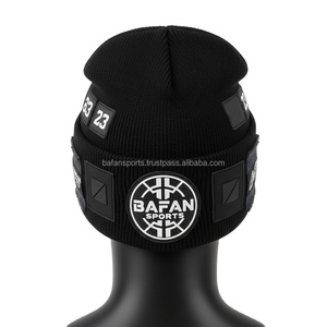 Gorro de Invierno para Mujer, Mezcla de Algodón y Acrílico, Múltiples Colores, Logotipo Personalizado, Parche de Goma, Bordado, Gorro Jacquard Estilo Urbano - Product Image 2