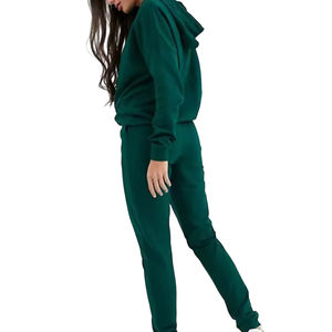 Conjunto Deportivo de Dos Piezas de Alta Calidad, Estilo Francés, Corte Regular, Unisex, para Mujer, Color Sólido, Grueso, Transpirable, con Bordado Personalizado - Product Image 4