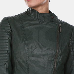Women's Best Quality Breathable Genuine Leather Windproof Eco-Friendly Jacket Latest Style <b>Winter</b> Season OEM Custom Service - Product Image 6