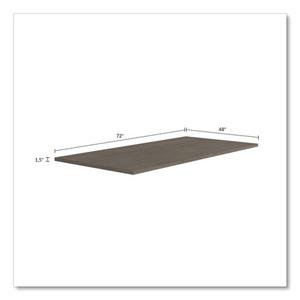 Alera ALESV9648WA 96 In. X 48 In. X 1.5 In. Seville Rectangular Walnut Conference <b>Table</b> Top - Product Image 6