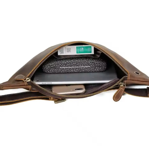 Riñonera de cuero personalizada para hombre y mujer para uso en exteriores Riñonera de alta calidad - Product Image 3