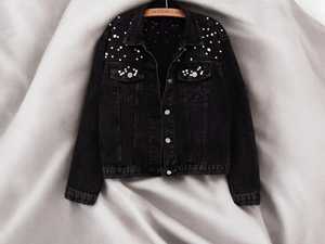 Chaquetas de mujer Turn Down Collar Abrigo de manga completa de un solo pecho Chaquetas de mezclilla holgadas informales Top Cómodo Uso diario - Product Image 5