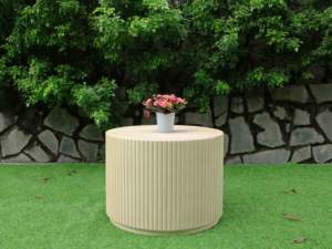 Muebles para el hogar, fabricante vietnamita, mesa de té de hormigón moderna para patio y jardín, mesa de comedor, sillas - Product Image 4