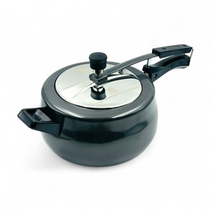 Batterie de cuisine en aluminium durable de haute qualité autocuiseur noir anodisé dur en plusieurs tailles 1.5L 6.5L cuisinière à gaz 6L Pot - Product Image 4