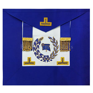 MASONIC REGALIA CRAFT GRAND DESVESTIDOR DELANTAL PARA BARRERA DE ESPADA-LOGOTIPO BORDADO A MANO - Product Image 3