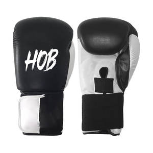 Guantes de boxeo con logotipo estampado personalizado, guantes de boxeo profesionales de piel de vaca sintética, guantes de boxeo para entrenamiento, venta al por mayor - Product Image 4