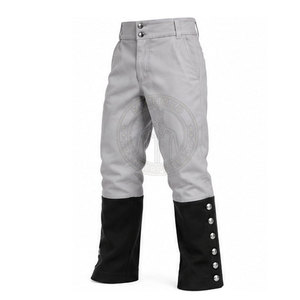 Pantalon classique coupe droite inspiré des guerres napoléoniennes, design historique, coutures soignées, forme confortable, écologique et respirant - Product Image 4