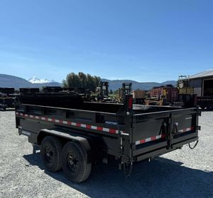 Remolque basculante hidráulico de alta capacidad 7x14 de 14 pies con motor, eje doble, para uso agrícola, de carga, utilitario, para tractor, multifuncional - Product Image 2